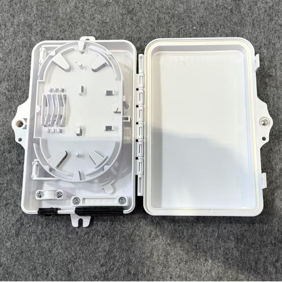 6-Core Fiber Optic Cable Distribution Box - Indoor/Outdoor Waterproof Wall-Mounted Home Entry Equipment