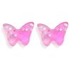 Mini Butterfly Resin Charms Glitter Filling Butterfly Flatback Cabochons for Nail Charms,Slime Supplies,Phone Case,Earring DIY