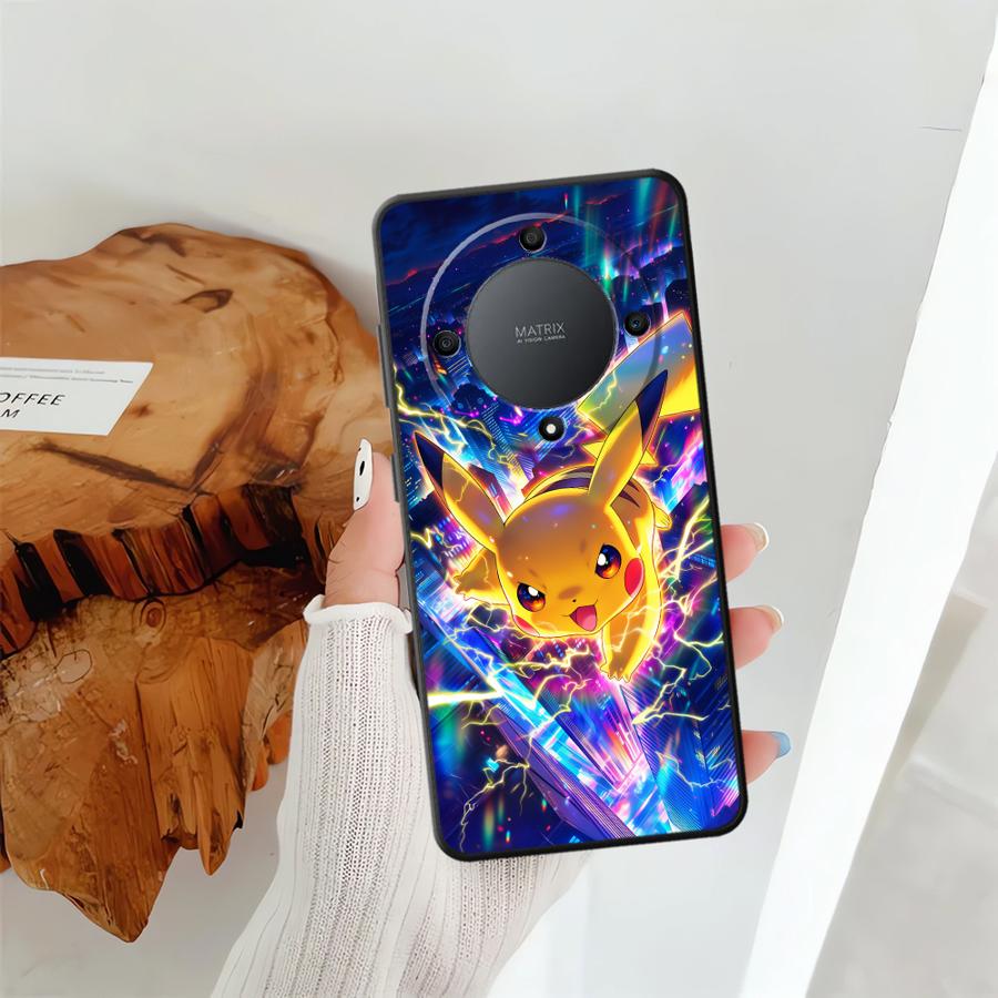 Cute Pikachu Pokemon Case for Honor X6 X5b Magic5Lite 70 X8 X7 X9a 8X 90 200 400 Lite Funda Phone Cover