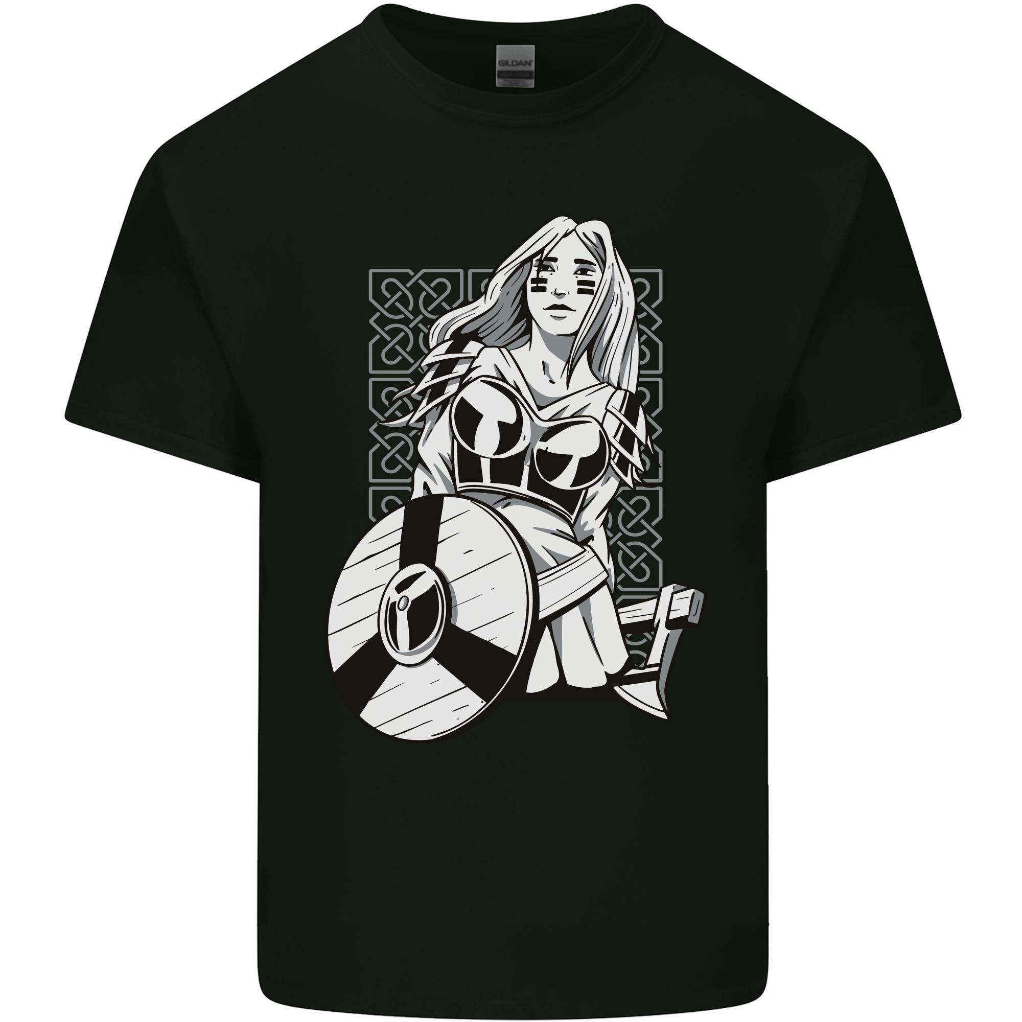 A Viking Shield Maiden Warrior Unisexs Light Cotton TShirt S