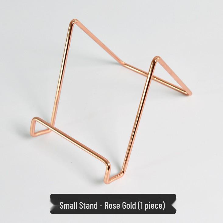 Iron Art Desktop iPad & Display Stand - Metal Electroplated Recipe Rack