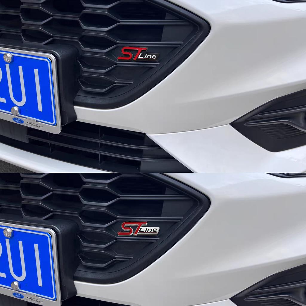 ST LINE Logo Přední Mřížka Znak Odznak Zadní Samolepka Kufru Auta Nálepky Focus Kuga Fiesta Mondeo ESCAPE Ecoboost Pro FORD