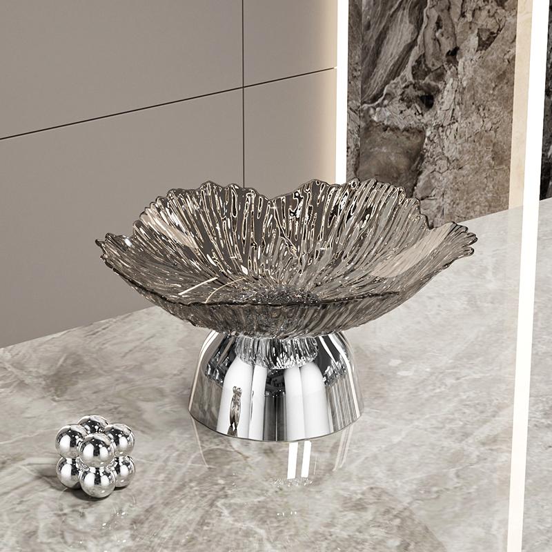 1PC Convenient Tea Break Occasions Lightweight Reusable Petal Shaped Family Plastic Daily Storage Fruit Plate Elegant Detachable