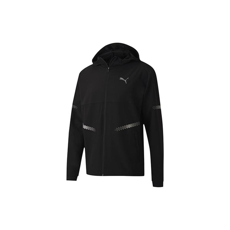 PUMA Runner ID Hooded Jacket Black Men s 519382-01 L