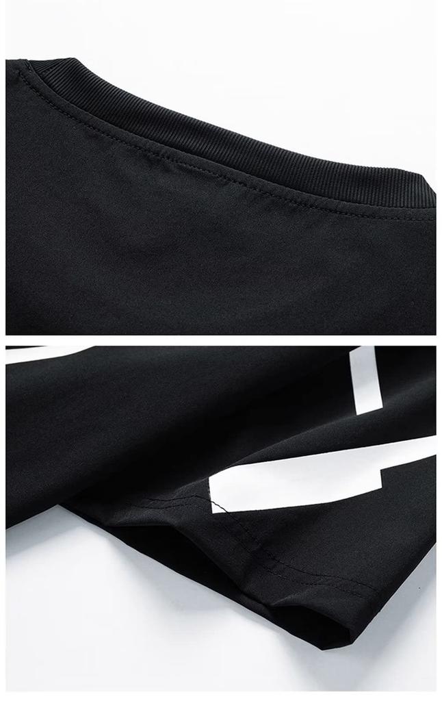 Trysimple Kortermet Klipp og Oversized Geometrisk Sommerstørrelser Herre T-skjorte, Sydd, T-skjorte, Trykk, Pullover, Fleksibel, Pustende, Fukttransporterende,