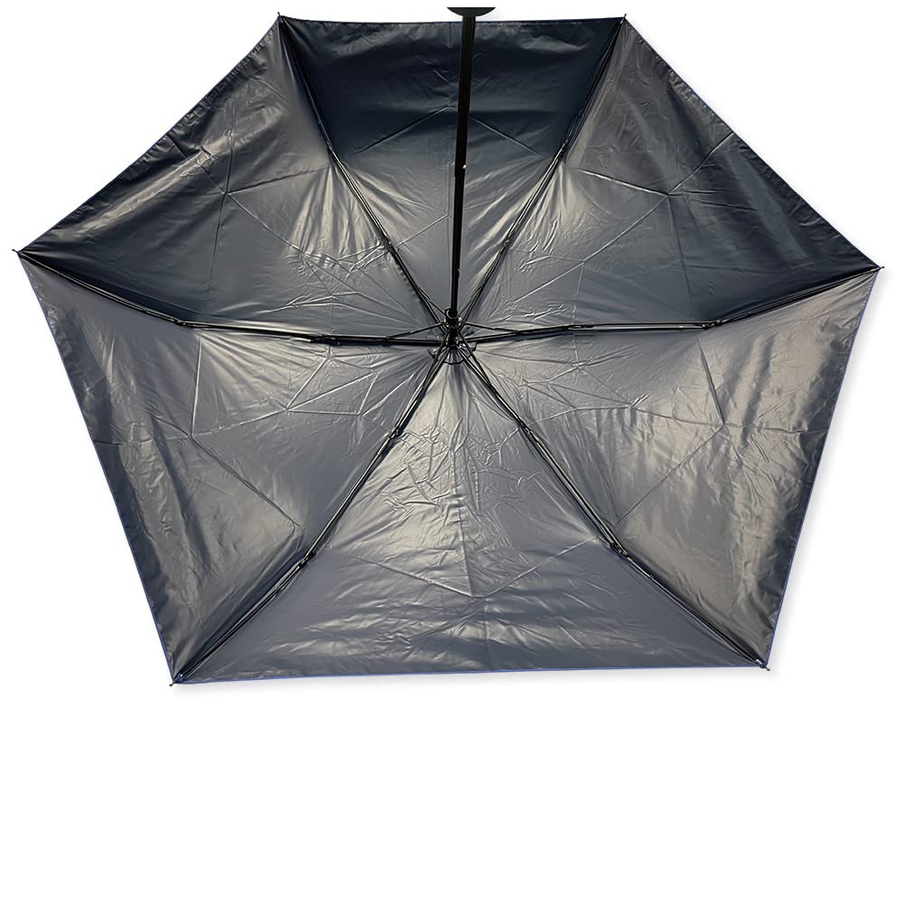 TRYL Yokohama DeNA Baystars Striped UV Blue Umbrella, 55cm, Windproof, Resistant, Folding,