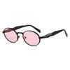 Elegant Oval Frame Women's Sunglasses: High-End, Luxury Sun Protection in European & American Fashion.