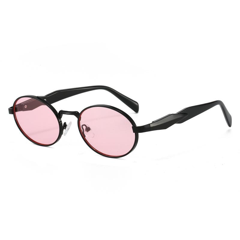 Elegant Oval Frame Women's Sunglasses: High-End, Luxury Sun Protection in European & American Fashion.