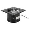 Kitchen Exhaust Fan 9.8 Inch Carbon Steel 2800RPM 80W 7 Blades Quiet Wall Mount Fume Extractor