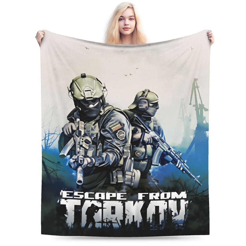 Escape from Tarkov Scav PMC Karte Super Warme Decken Kinder Erwachsene Plüsch Überwurfdecke Schlafzimmer Flanell Tagesdecke Sofa Bettbezug