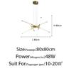 Modern Minimalist Living Room Pendant Lamp Creative Restaurant Bar Chandelier Luxury Bedroom Study Lights Combination Luminaire