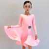 Abbigliamento da Allenamento Latino per Ragazze Vestito da Ballo da Sala Costume da Competizione Bambini Salsa Abbigliamento da Pratica Ballroom Colorato