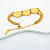 2025 New Luxury Gold Color Bracelet - Stainless Steel Jewelry for Women, Hypoallergenic Gift & Party Accessories