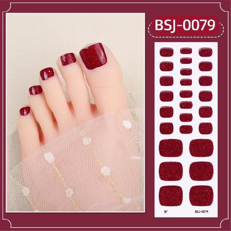 Teennagelstickers Semi-uitgeharde Gel Teennagellak Strips Pedicure Nagels Stickers