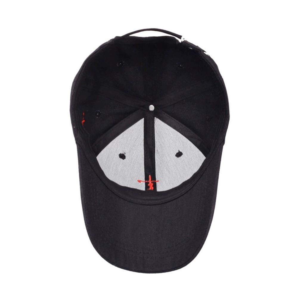 Embroidery English Cross Casual Baseball Cap Men's Women's Youth Adjustable Hat