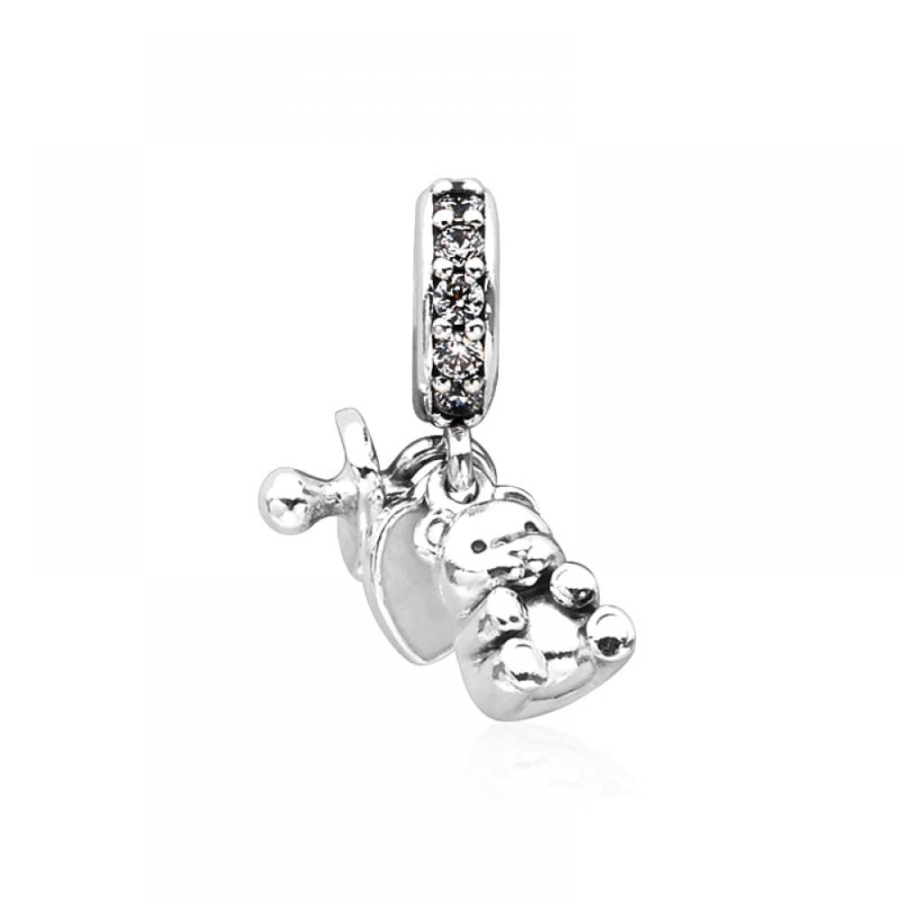 PAndora 792100cz Baby Treasure Pendant And Dangle Silver Charm