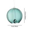 Traditional Borosilicate Glass Wind Bell 6.5cm Tall Versatile Soothing Sound
