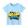 Wojans T-shirt s anime motivem, kulatý výstřih, dětské oblečení s krátkým rukávem, letní bavlněná trička, trička pro kluky a holky, dárek k narozeninám