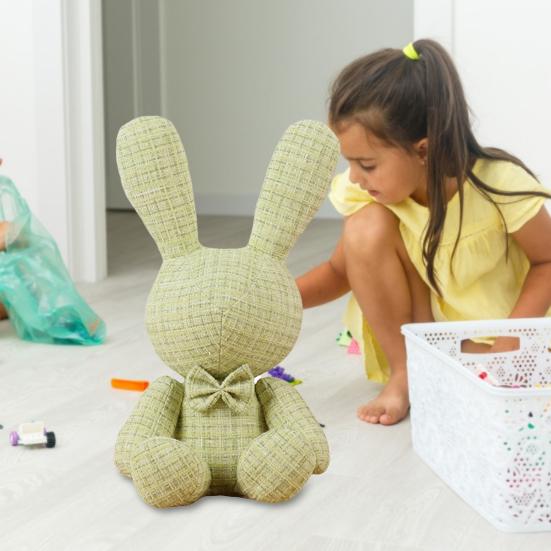 

Модная мягкая яркая цветная плюшевая игрушка кролик кукла малыши спящий компаньон для повседневной жизни 36cm розовый