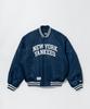 Mlb New York Yankees Arch Logo Nylon Stadium Jacket Blue
