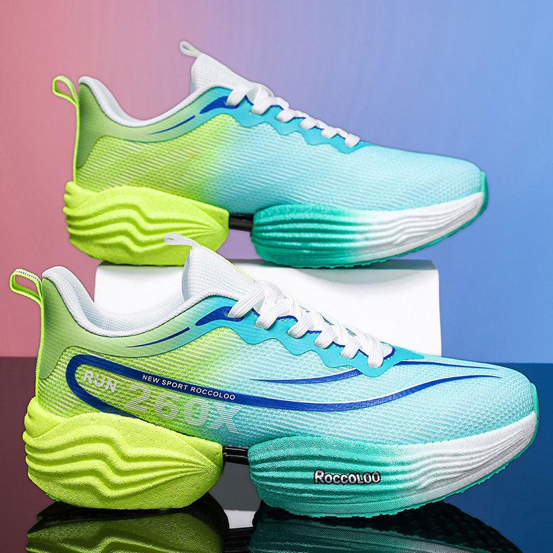 

Кроссовки для бега Carbon Board Speciality Marathon Мужские спортивные дышащие легкие женские удобные спортивные нескользящие кроссовки 35 зелёный