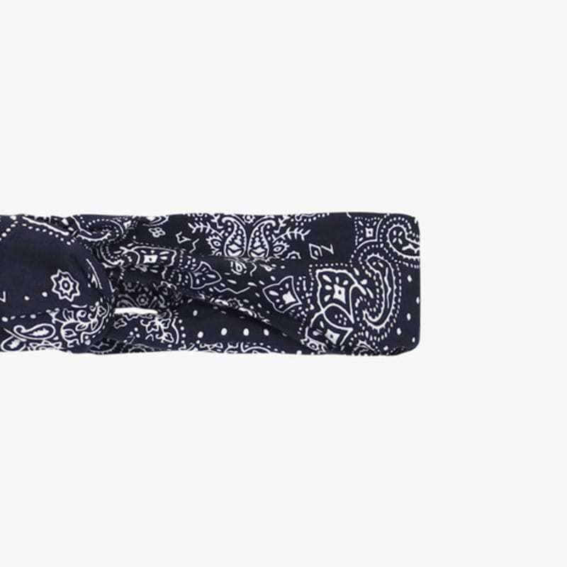 PINK PINEAPPLE PAISLEY HAIRBAND_NAVY
