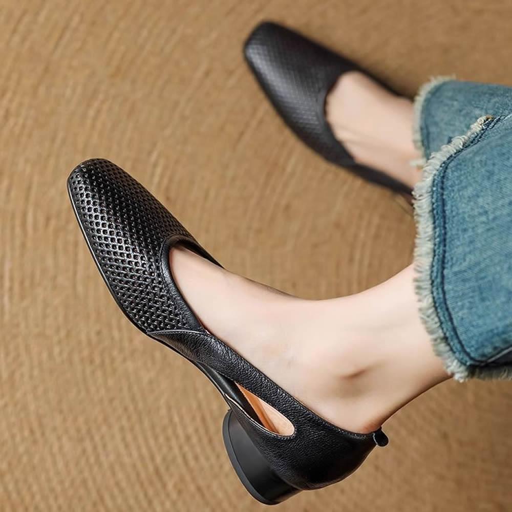 Ladies Shoes 2025 Fashion Shallow Women's High Heels New Slip-on Casual Hot Sale Soft Bottom Best Seller Flat Low Heels Zapatos