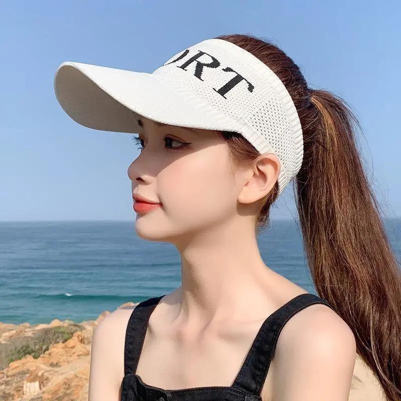 Summer New Women's Big-brimmed Peaked Straw Hat Fashionable Outdoor Sun Protection Visor UV Protection Sun Hat