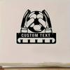 Personalized Soccer Goalkeeper Metal Sign Custom Name Monochrome Football Gift Sports Fan Christmas Wall Decor
