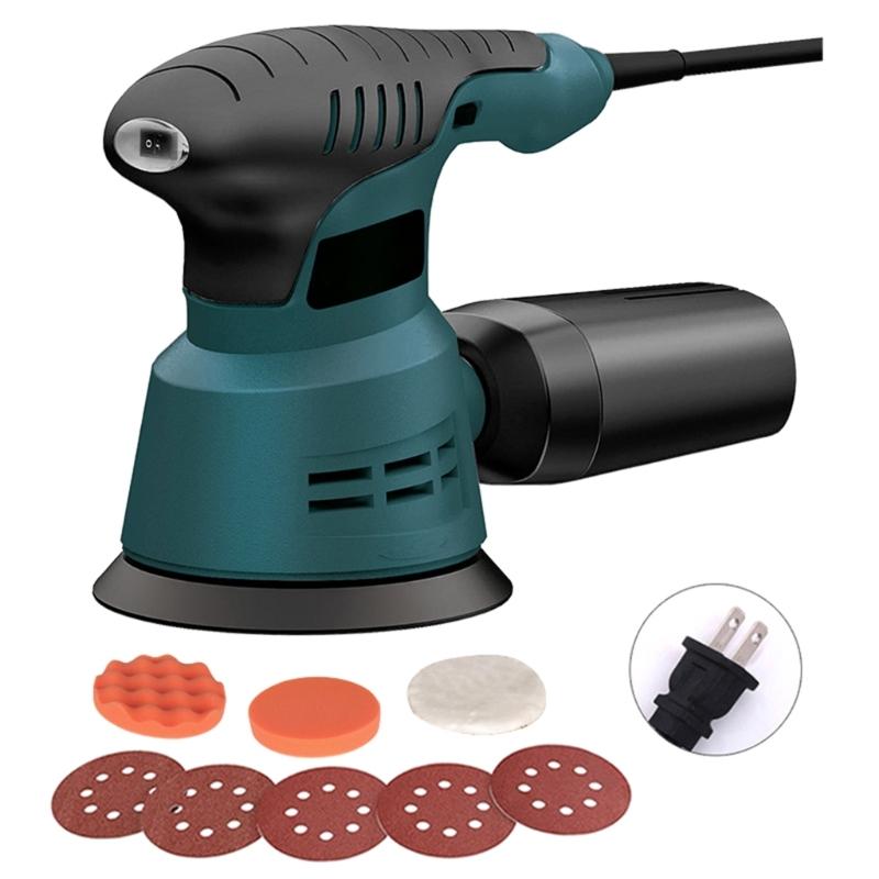 

Electric Orbital Sander Ergonomic Light Weight 300W Motor Metal Fabrication Woodworking for Dust Collection Systems