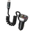 60W billaddare USAMS Power Delivery USB-C/USB Svart