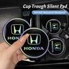 ARC1 2Pcs Car Water Cup Mat Auto Interior Storage Pad For Honda Civic Accord Crosstour Spirior Odyssey Avancier UR-V Sienna Elysion