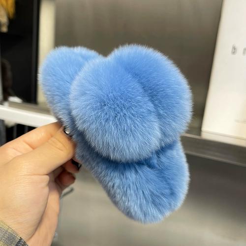 

Действительно большая заколка для волос кролика рекс, заколка для волос с темпераментом, новый милый плюшевый головной убор, аксессуары для волос.