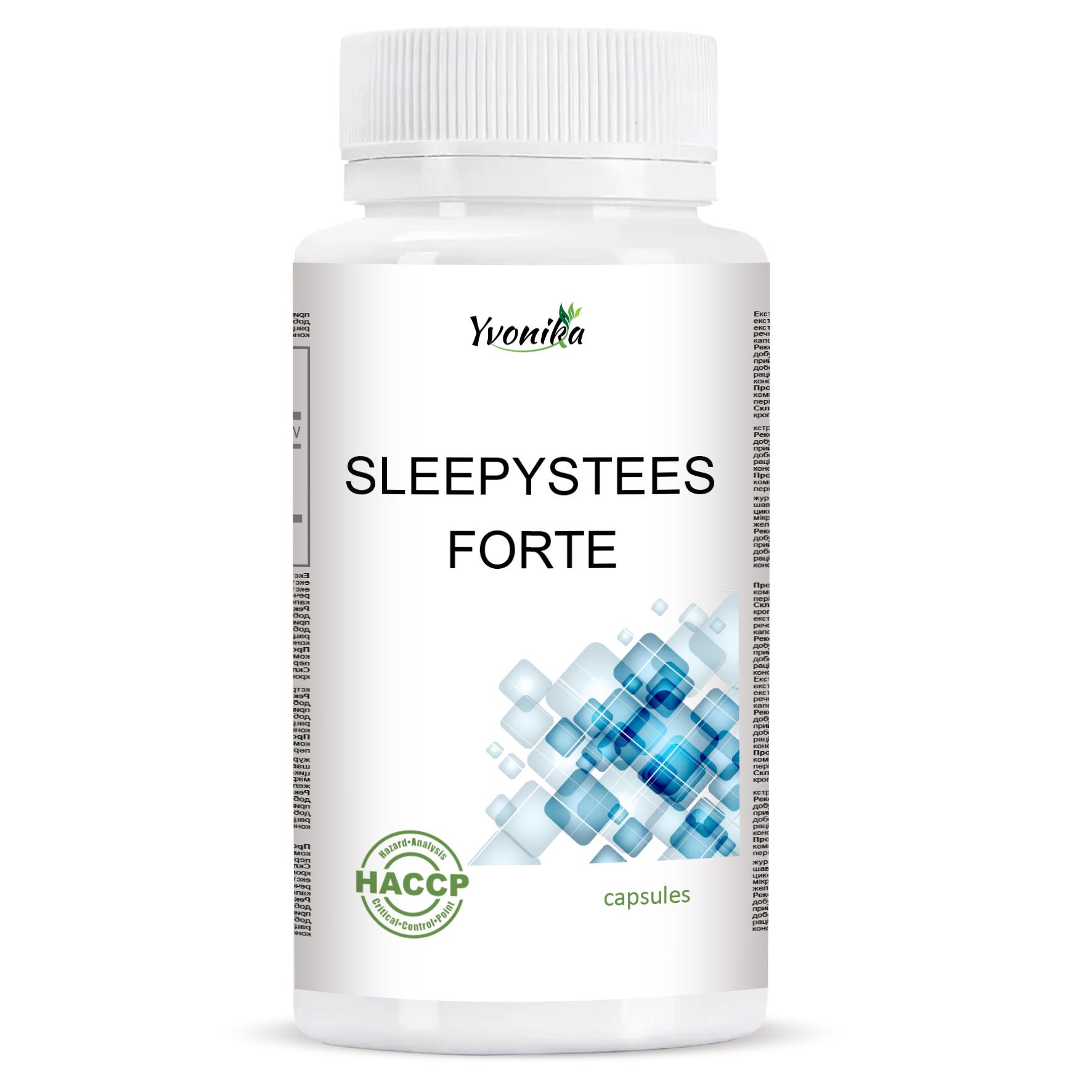 

Sleepystees Forte – для підтримки якісного та спокійного сну без нічного хропіння: 60 капсул.