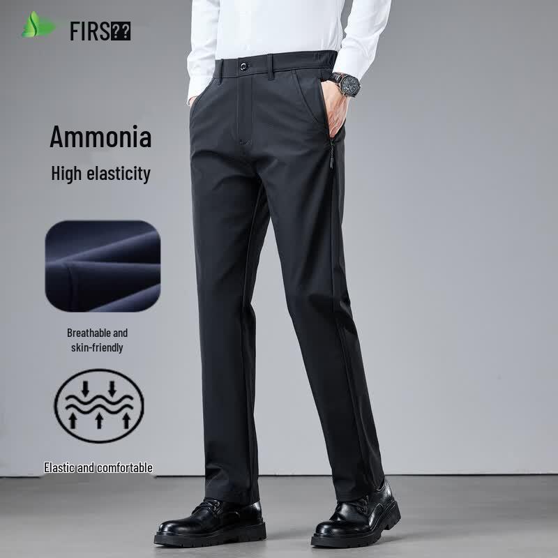 FIRS Men's Three-Proof Stretch Straight Leg Casual Pants