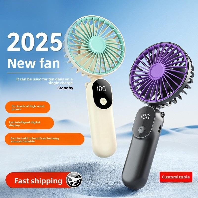 

2025 Mini Portable Handheld Fan for Students, Cartoon USB Rechargeable Personal Cooling Fan, Super Fast Small Electric Fan