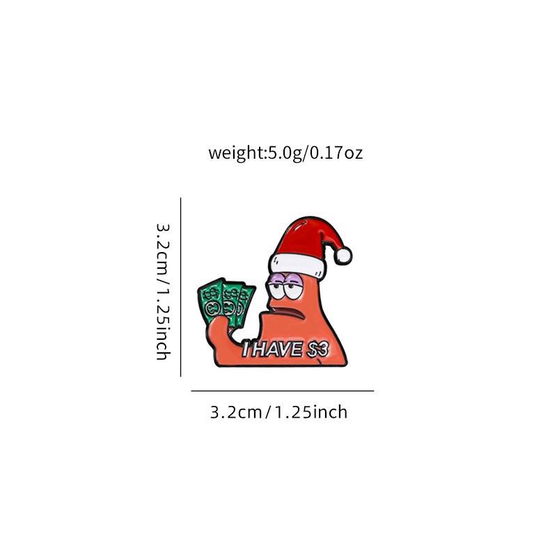 Cute Cartoon SpongeBob SquarePants Brooch Decoration Patrick Star Badge Clothes Bags Accessories Pins Small Gifts