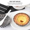 15pcs Stainless Steel Egg Mold Cups Muffin Cupcake Mould Reusable Muffin Cup Pie Molds for Home Party Bakery