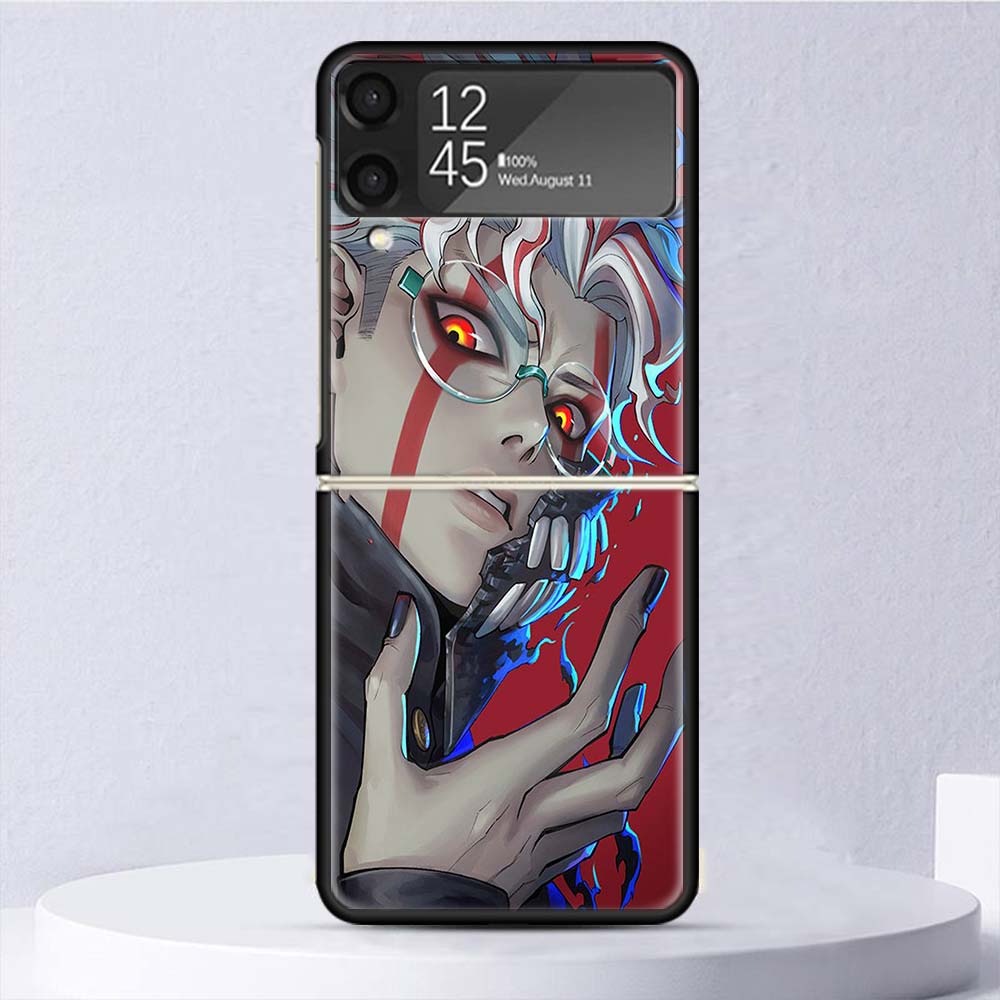 Anime D-Dandadans Okarun Shockproof Case For Samsung Galaxy Z Flip 7 6 5 4 3 5G Phone Cover Z Flip3 Flip4 Flip5 Flip6 Flip7 Shel