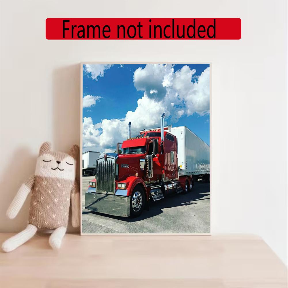 Kenworth Diamond Painting Round Diamond Mosaic Rhinestones Diamond Embroidery Craft Kit Wall Decor Without Frame
