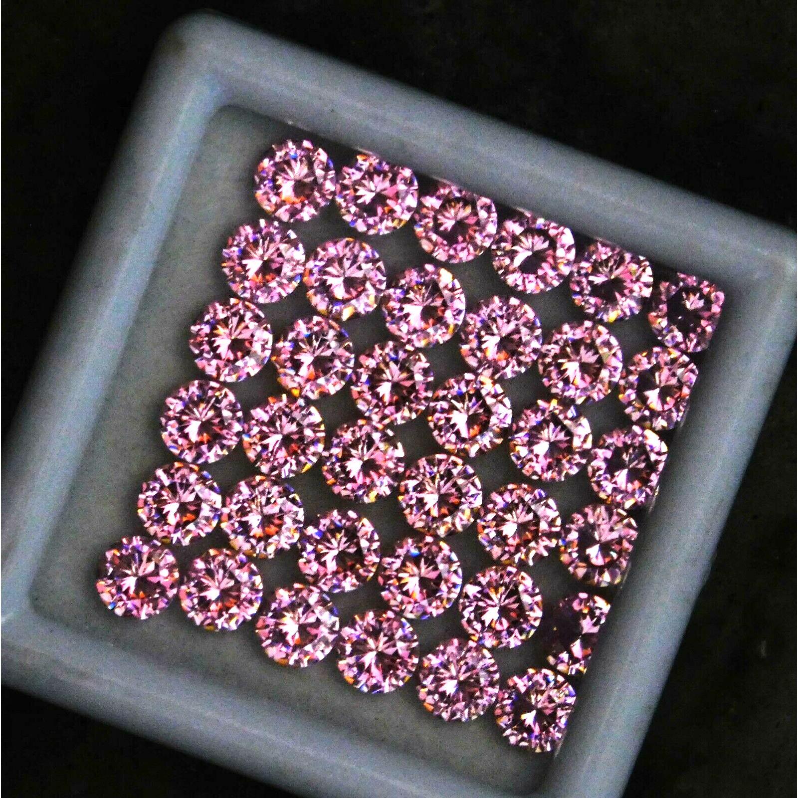 

16 Pcs Lot Natural Pink Sapphire Round Cut 5x5mm Certified Loose Gemstones 5 mm рожевий