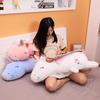 Luminous Creative Unicorn Plush Doll Long Pillow For Napping And Giving Gift