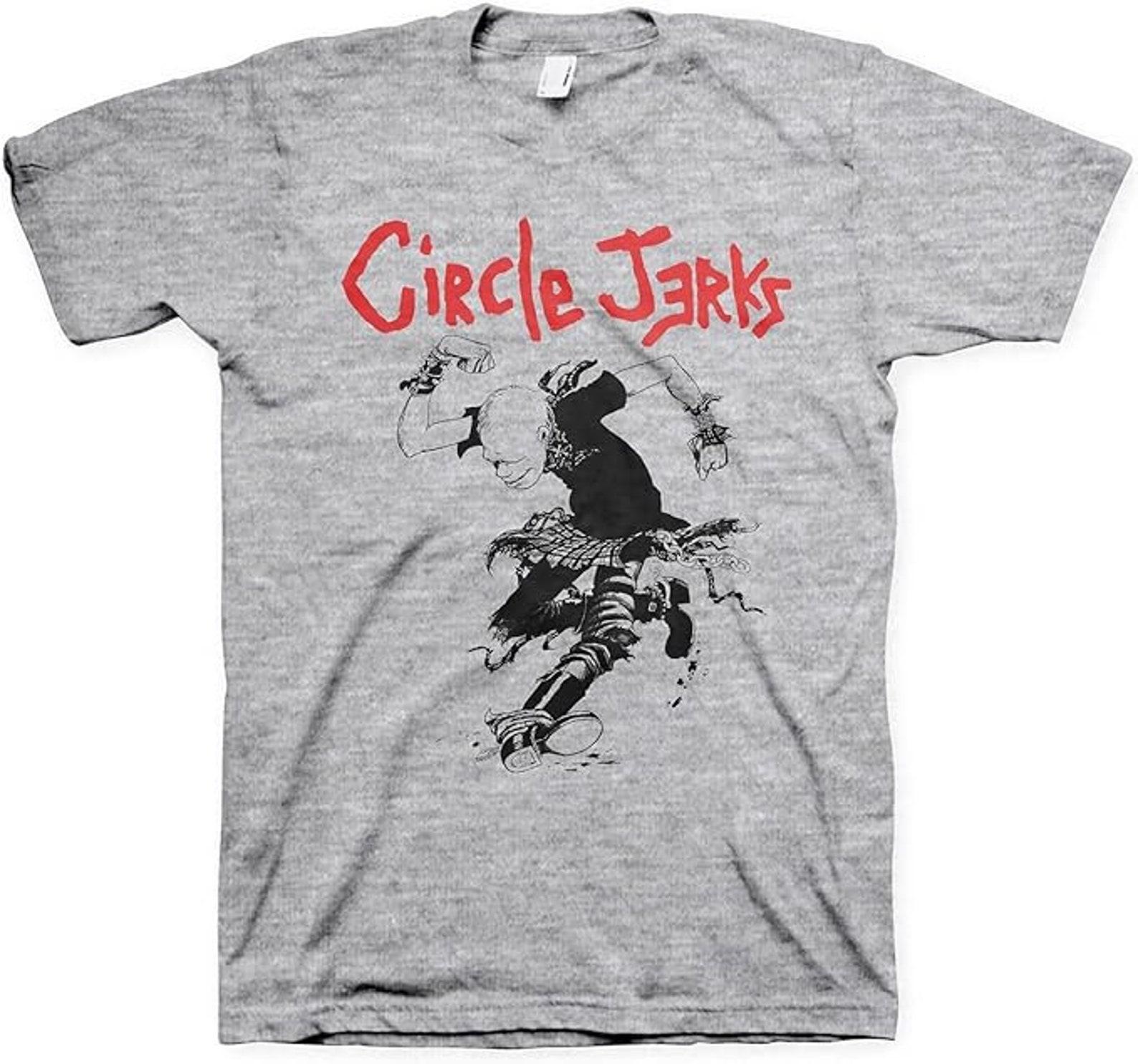 Circle Jerks Mens T shirt- Skanker Officially Licensed Logo Merch - Punk Boyfriend Tee 4XL