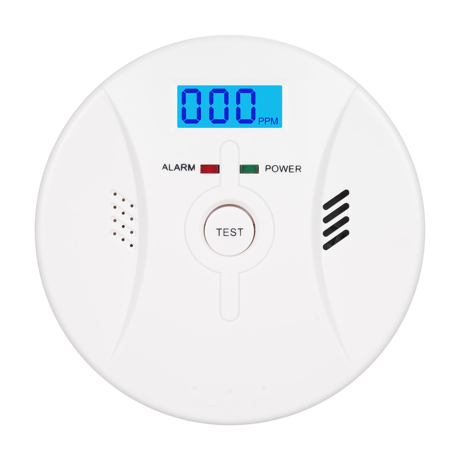 

2 в 1 датчик CO, детекторы угарного газа, комбинированный датчик CO, пожарная сигнализация белый