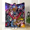 A Vibrant Group of Characters In Dynamic Poses with Bold Colors and Energy. for All Seasons Blanket Lunch Break Throw Gift