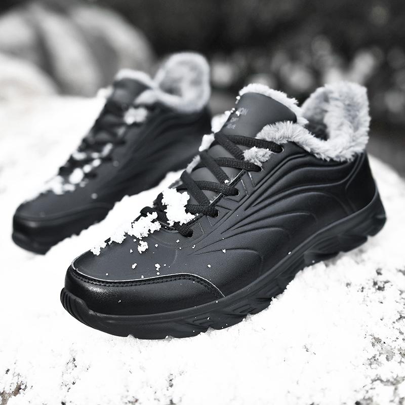 Super Warm Winter Sheos With Fur Sneakers Snow Men Shoe Waterproof Outdoor Boots Ankle Men Shoes Casual Men Boots Winter