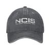 NCIS Naval Criminal Investigative Service Baseball Cap Retro Distressed Washed  Sun Cap Unisex Outdoor Unstructured Soft Hats