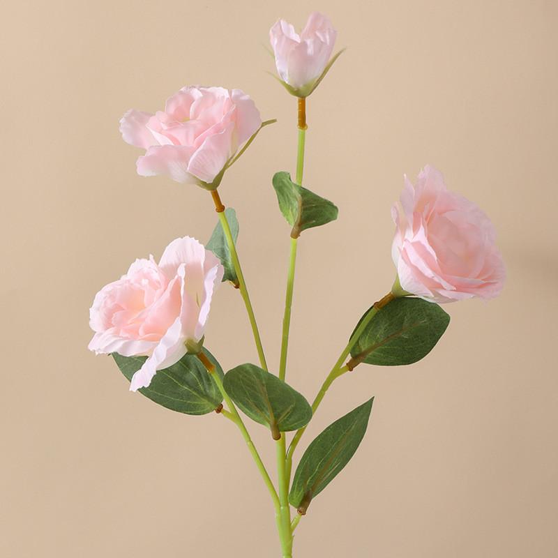 Luxury Silk Eustoma Floral Centerpiece For Wedding Decor Home Photography Styling