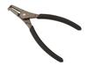 Circlip pliers, 170mm external bent with internal spring, Waryński