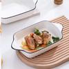 2 Piece Rectangular Casserole Lasagna Dish Heat-resistant Food Serving Tray  Pasta